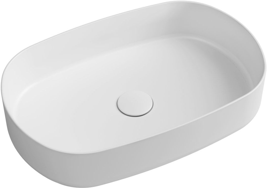Isvea Infinity lavabo 55x36 cm ovale à poser blanc 10NF65055-2L