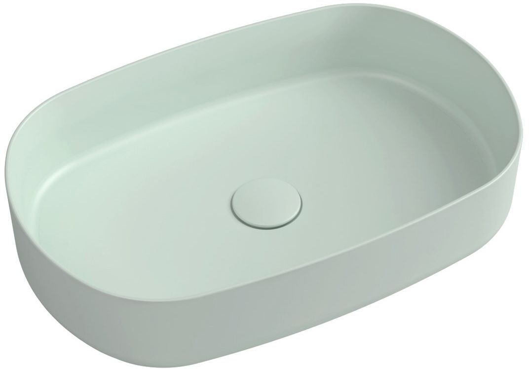 Isvea Infinity lavabo 55x36 cm ovale à poser vert mat 10NF65055-2T