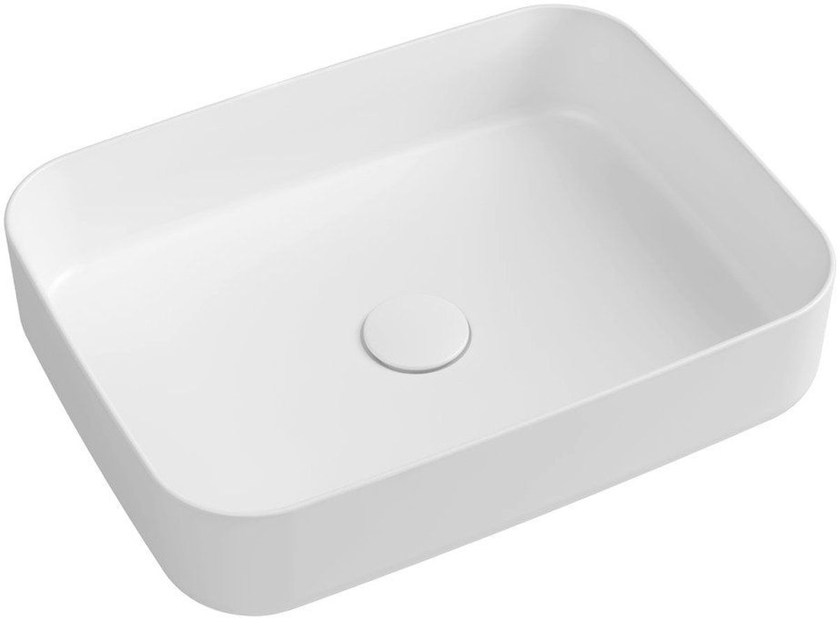 Isvea Infinity lavabo 50x36 cm rectangulaire à poser blanc 10NF65050