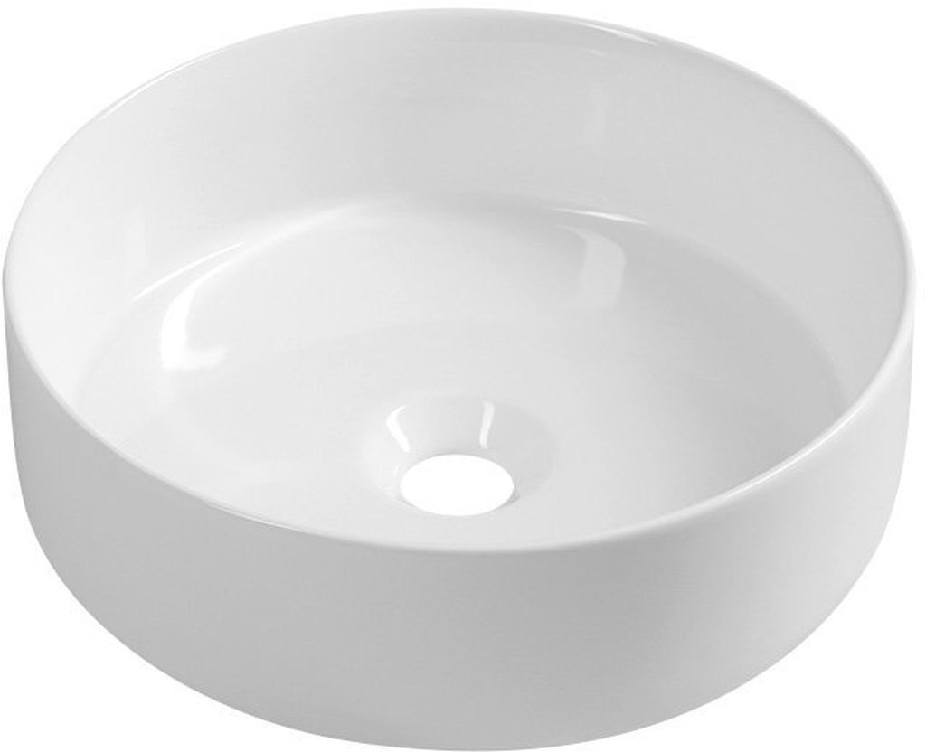 Isvea Infinity lavabo 36x36 cm ronde à poser blanc 10NF65036
