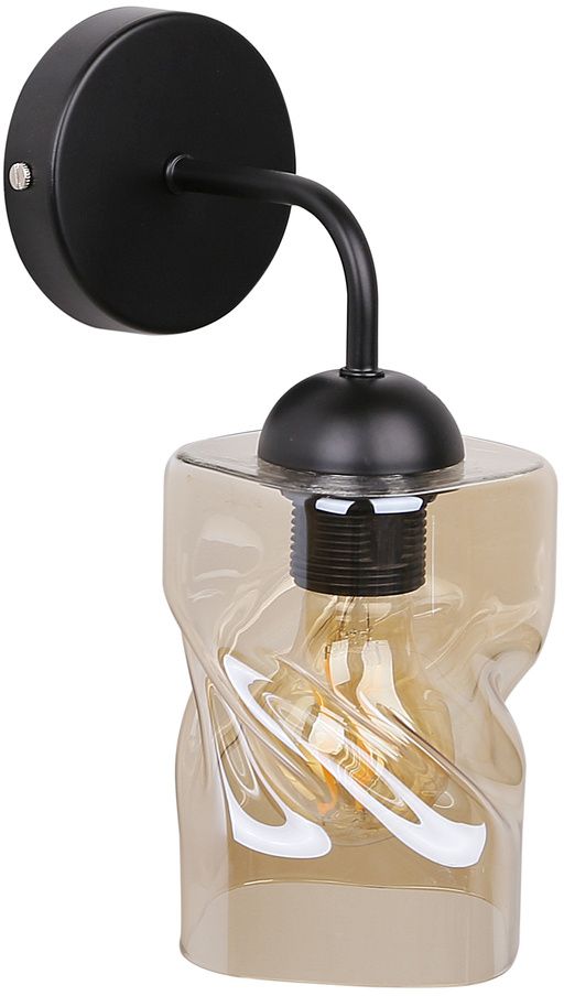 Candellux Felis applique murale 1x60 W noir-ambre 21-00163