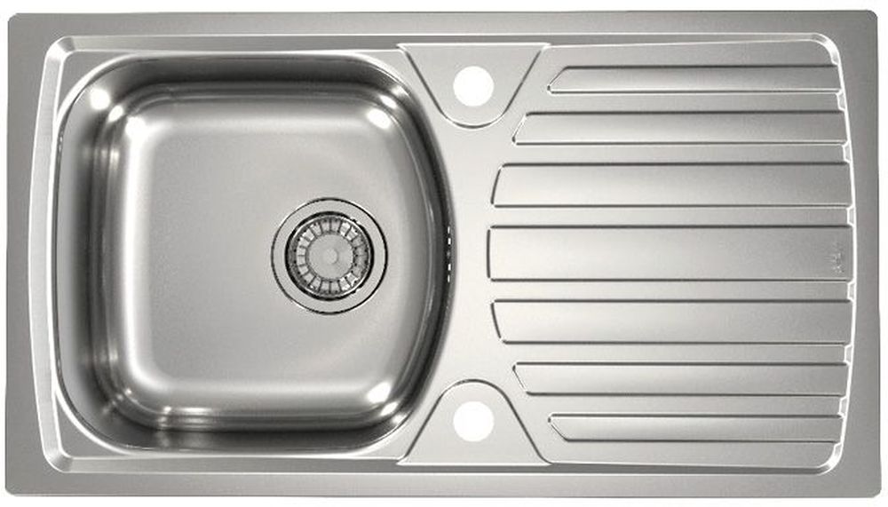 Alveus Basic évier en acier inoxydable 78x43.5 cm acier 1136539