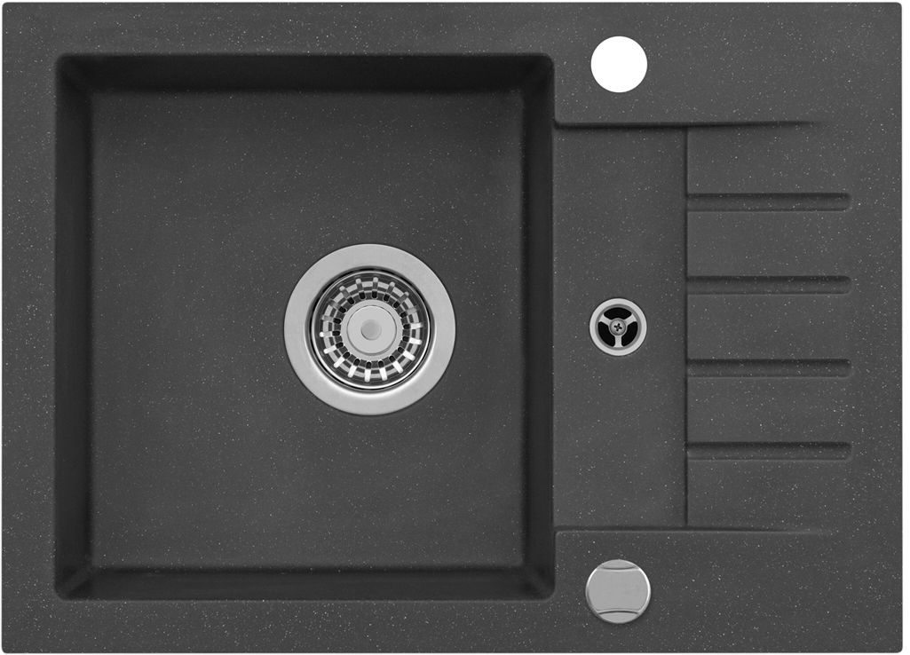 Alveus Amaro évier en granit 58x42 cm noir 9913391P