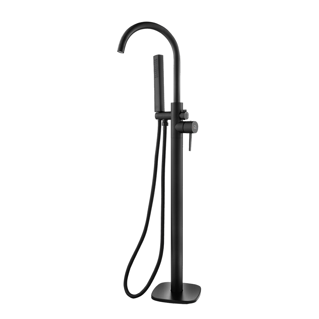 Laveo Pola mitigeur bain-douche autoportante noir BAP711S