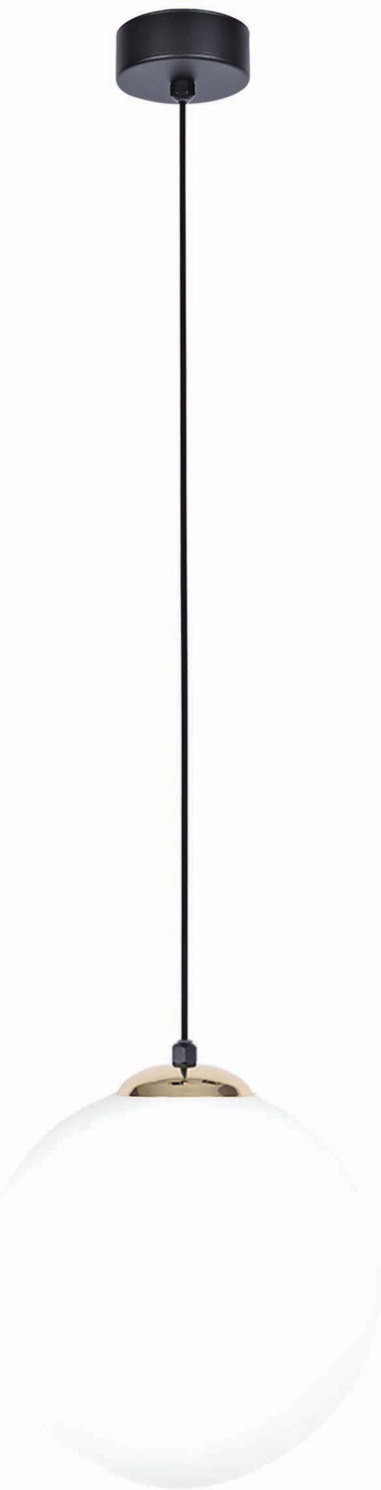 Kaja Isla lampe suspendue 1x40 W blanc-noir-patine K-4912