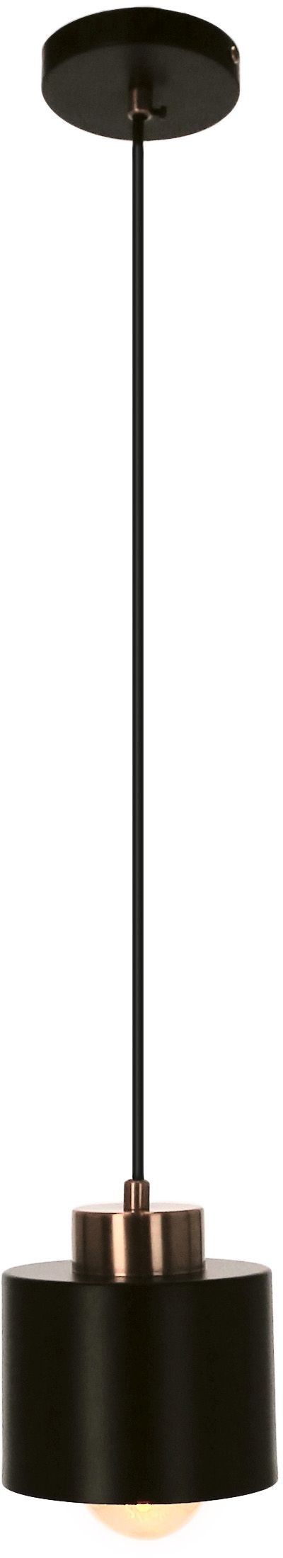 Candellux Olena lampe suspendue 1x60 W noir-cuivre 31-78421