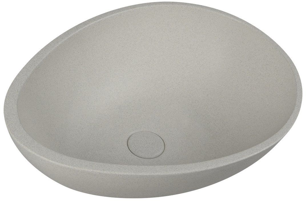 Sapho Punc lavabo 53.4x39 cm ovale à poser marron/beige BH7000
