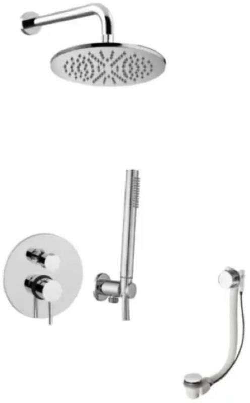 Paffoni Stick kit baignoire-douche encastré oui chrome SK019ZWSCSU3B