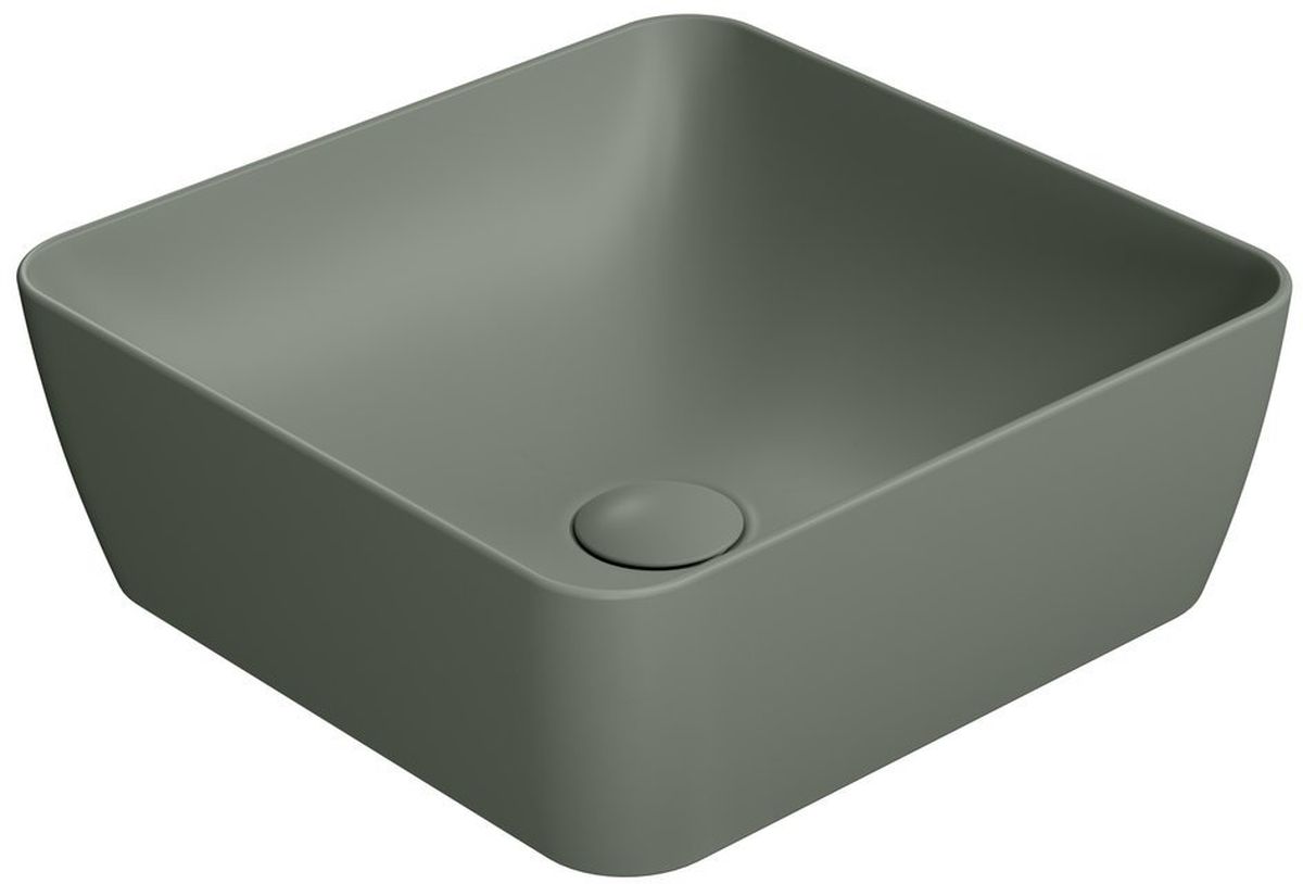 GSI Sand lavabo 38x38 cm carrée à poser vert 903804