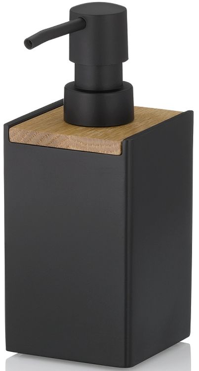 Kela Cube distributeur de savon 300 ml noir-marron 23689