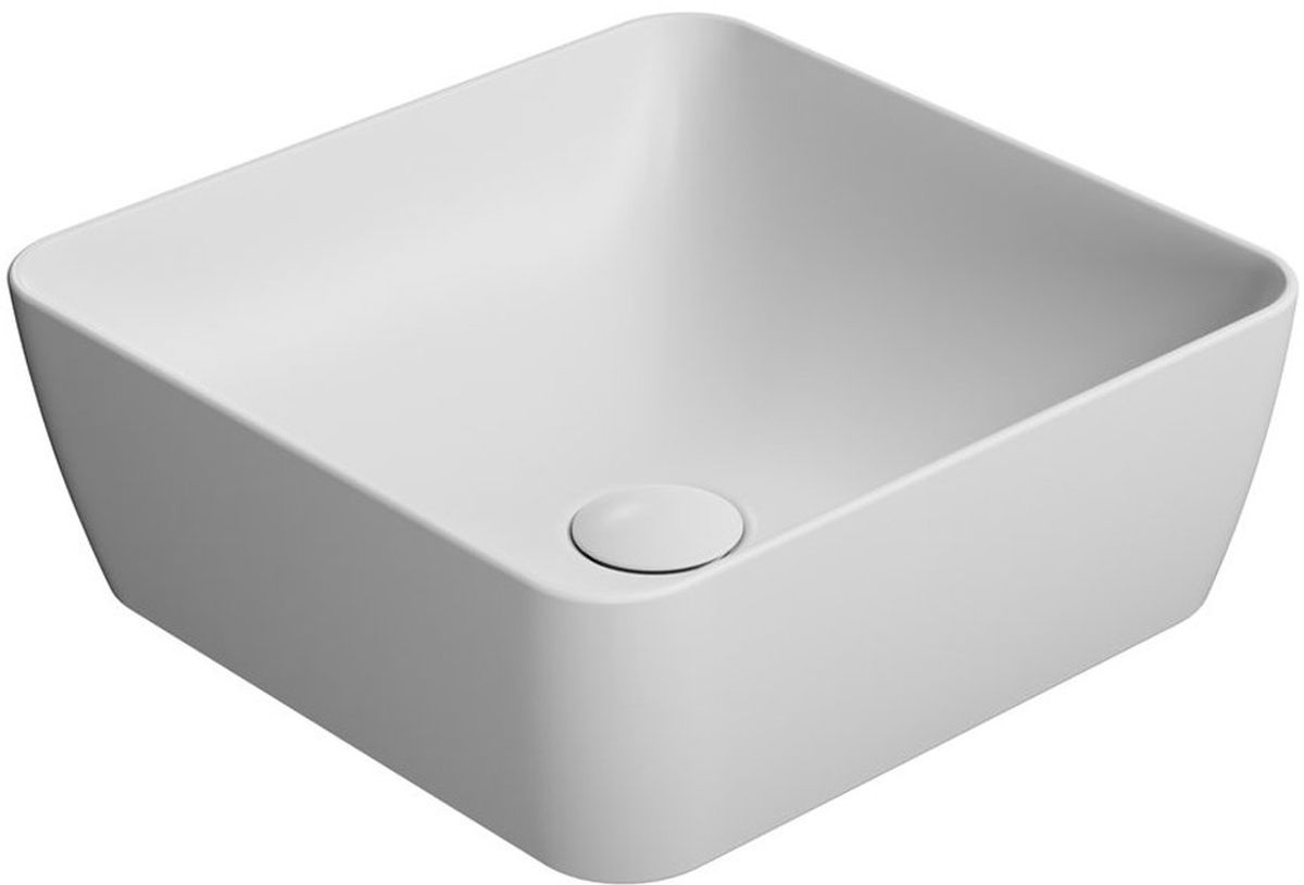 GSI Sand lavabo 38x38 cm carrée à poser blanc 903809