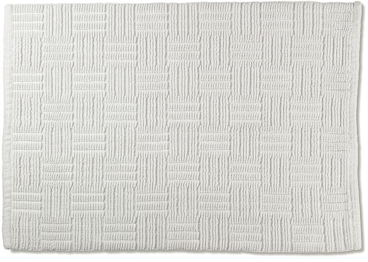 Kela Leana tapis de bain 80x50 cm rectangulaire blanc 23526