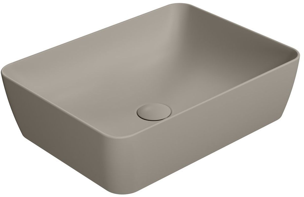 GSI Sand lavabo 50x38 cm rectangulaire à poser marron/beige 903705