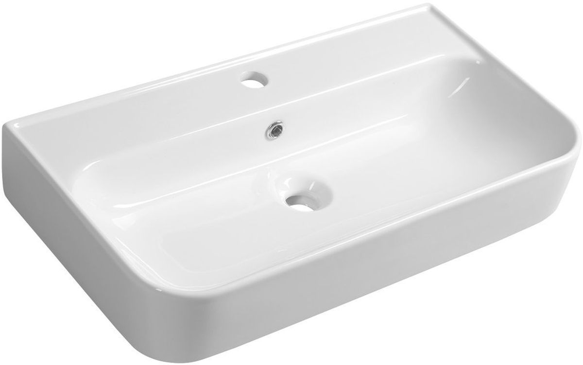 Isvea Sistema lavabo 70x38 cm rectangulaire classique-à poser blanc 10PL53070