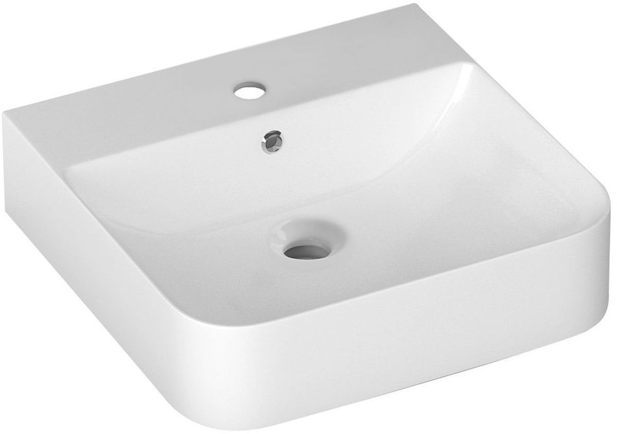 Isvea Sott Aqua lavabo 50.7x50 cm rectangulaire classique-à poser blanc 10SQ51051