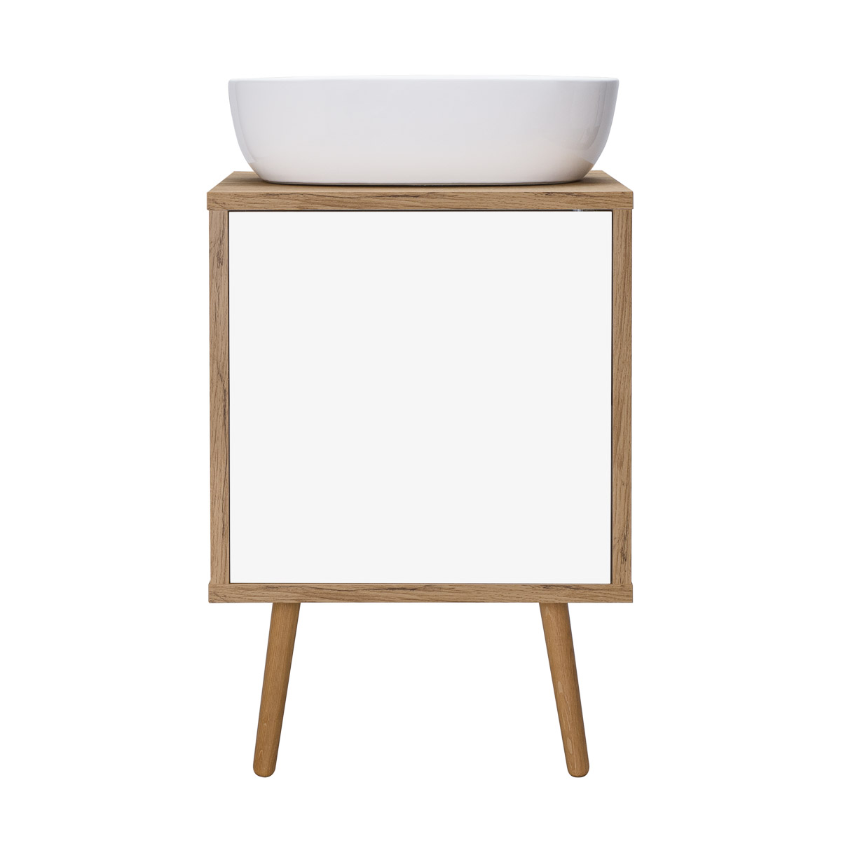 Oltens Hedvig armoire 50x45x49.7 cm sous-lavabo suspendu blanc-chêne 60203060