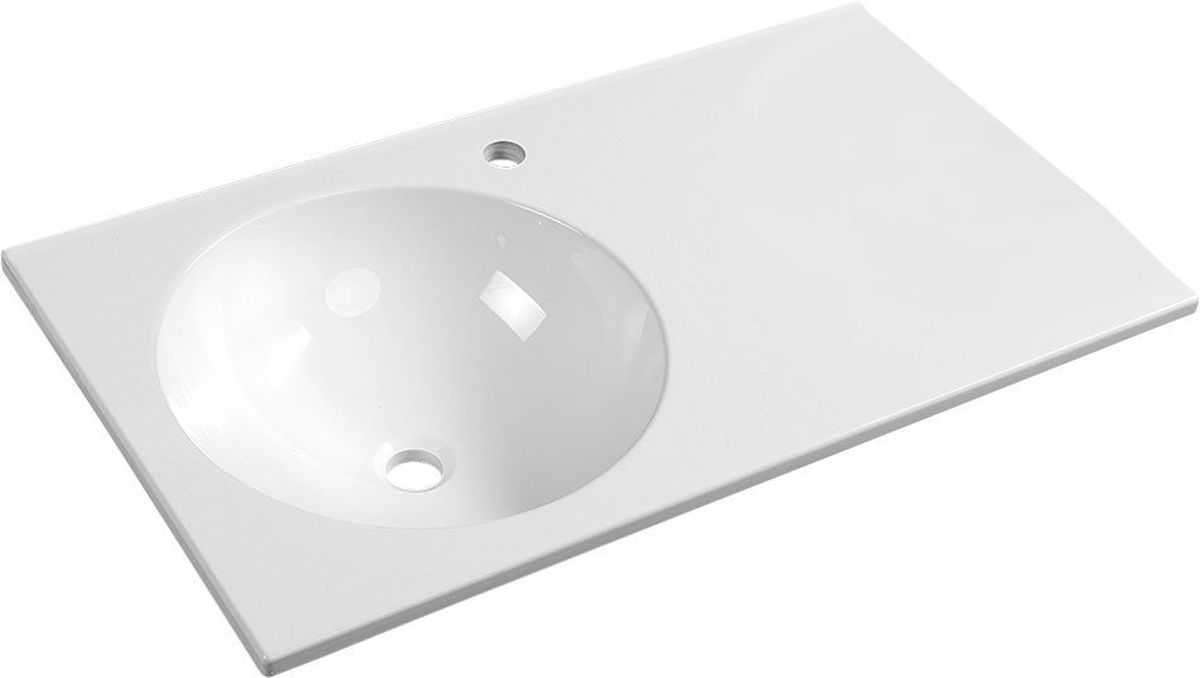 Sapho Juno lavabo 80x47 cm rectangulaire classique blanc JU080