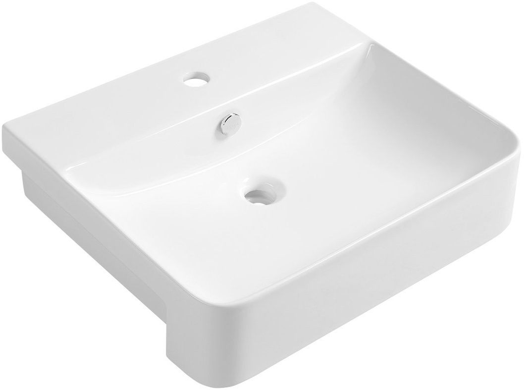 Isvea Sott Aqua lavabo 59x49 cm rectangulaire classique-encastrée blanc 10SQ51058