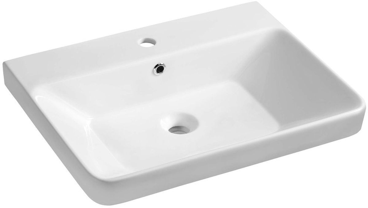 Sapho Thalie lavabo 60x46 cm rectangulaire classique-de meuble blanc TH11060
