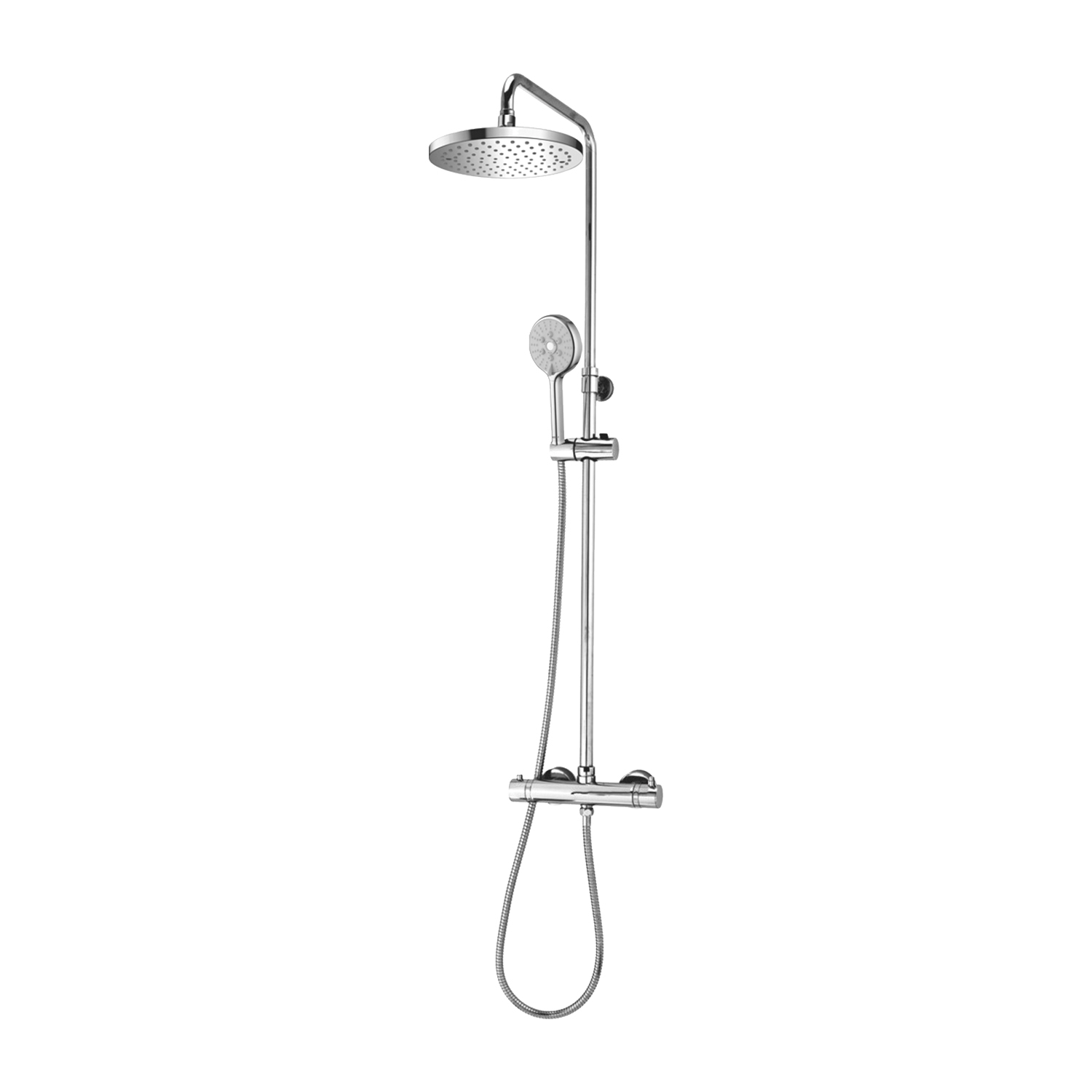 Omnires Y ensemble de douche mural avec thermostat oui chrome SYSY10/N/6CR