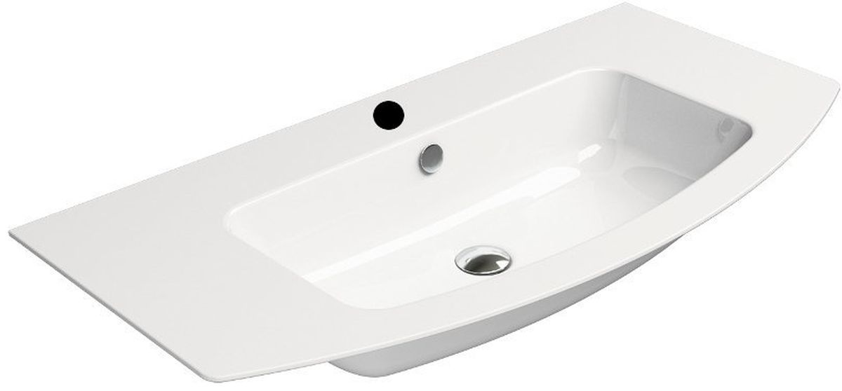 GSI Pura lavabo 102x52 cm semi-circulaire classique blanc 8825111
