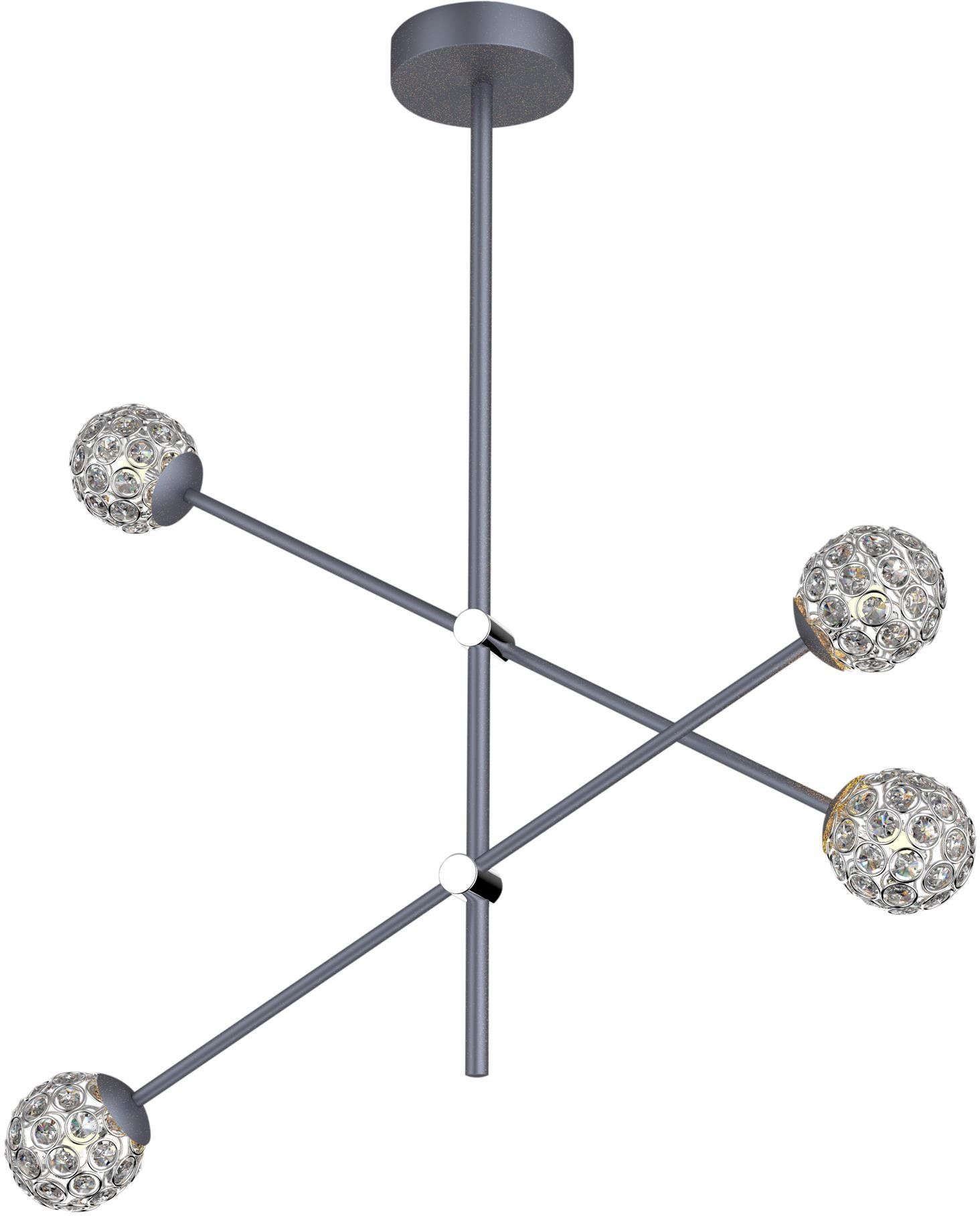 Apeti Paksos lampe suspendue 4x5 W graphite A0032-340