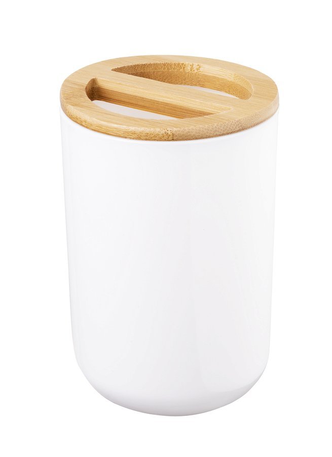 Aqualine Snow gobelet pour brosses à dents blanc 7580