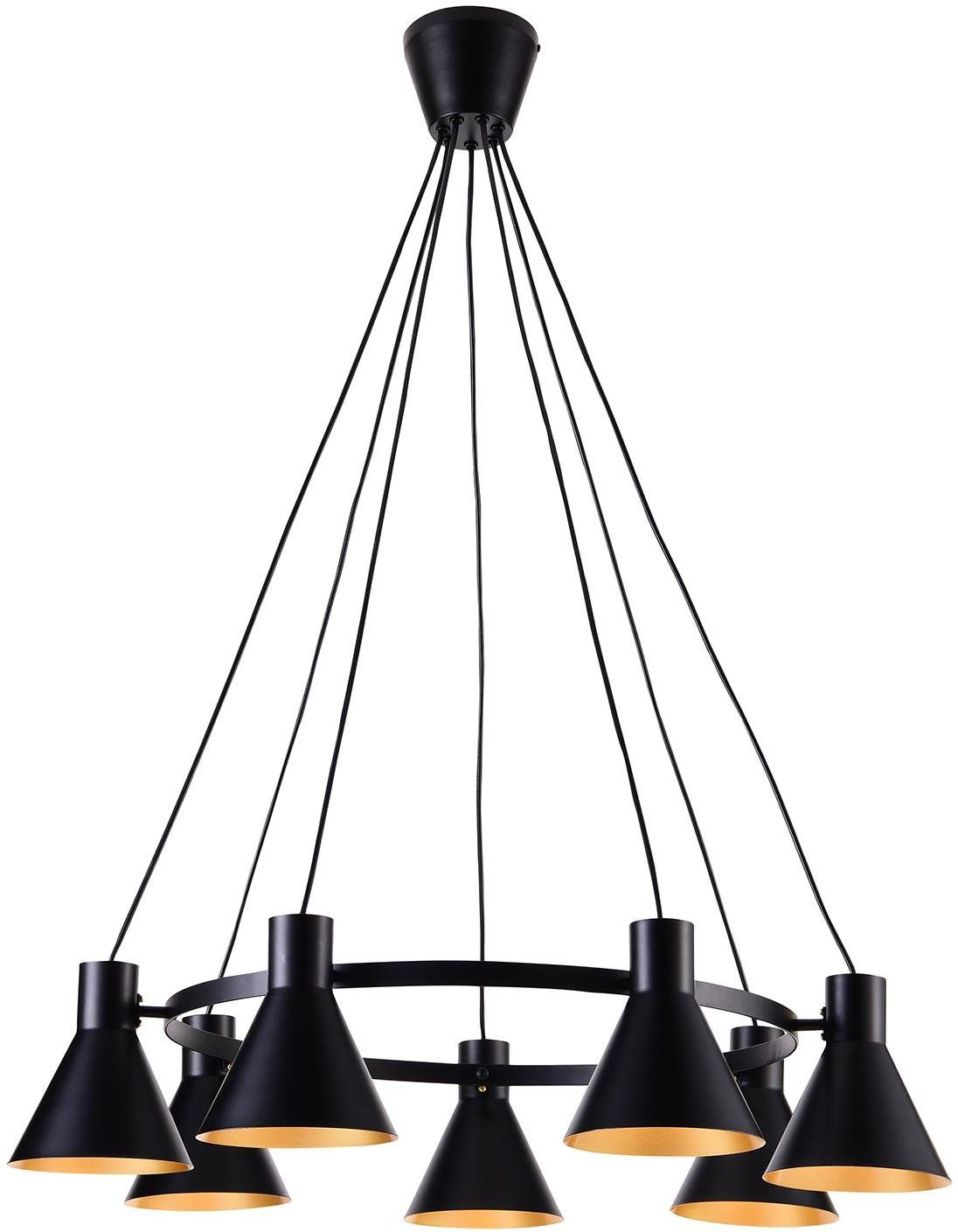Candellux More lampe suspendue x40 W noir 37-71170