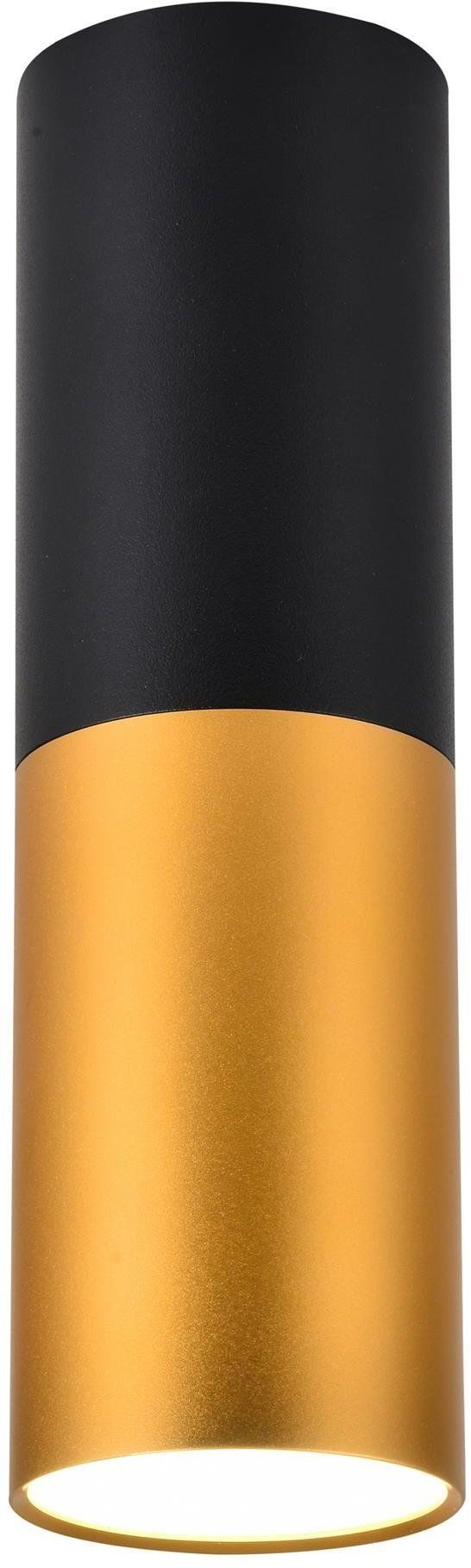Candellux Tuba plafonnier 1x15 W noir-doré 2282688
