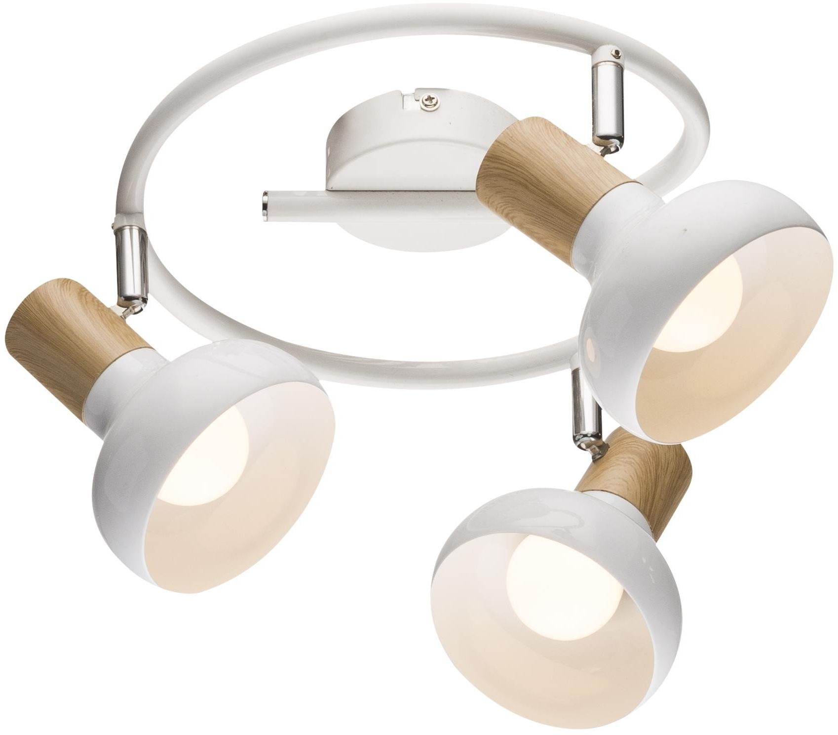 Candellux Puerto plafonnier 3x40 W blanc-bois 98-62697