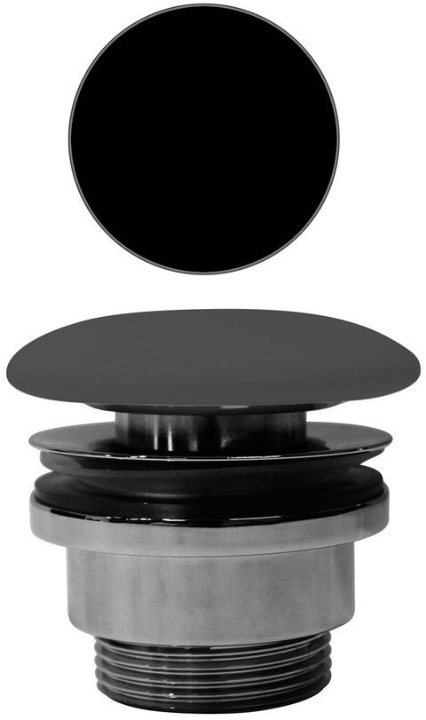 GSI bonde de lavabo noir PVC26