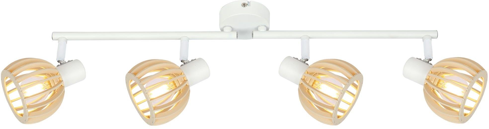 Candellux Atarri plafonnier 4x25 W blanc-bois 94-68101