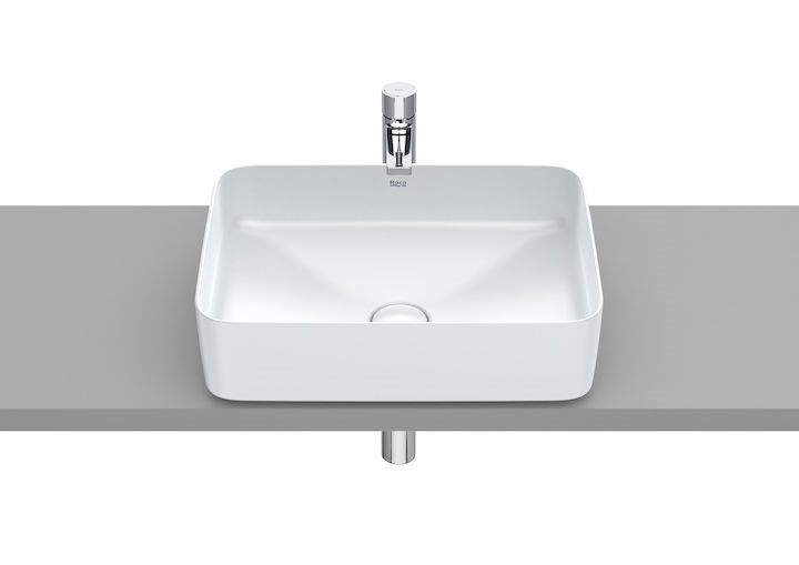 Roca Inspira lavabo 50x37 cm rectangulaire à poser blanc A327530630