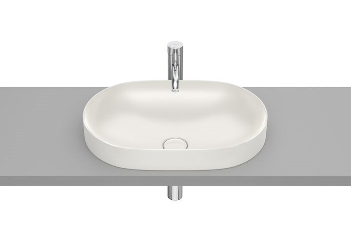 Roca Inspira lavabo 55x37 cm ovale à poser marron/beige A327527650