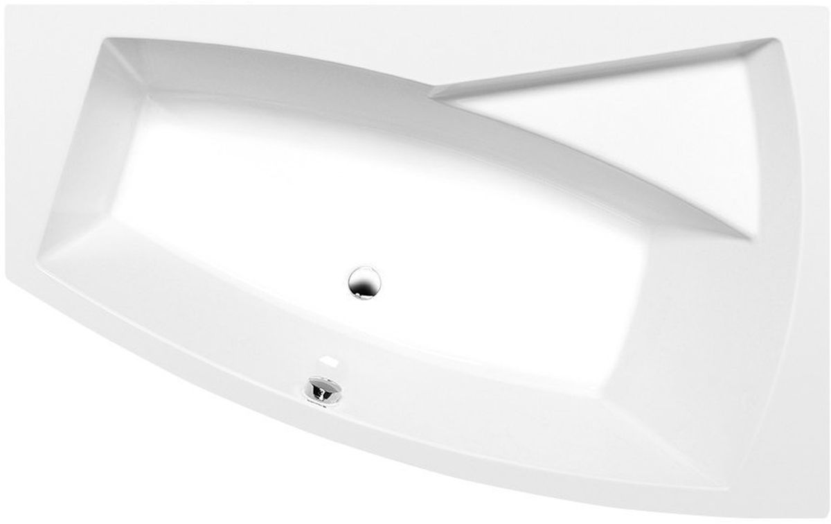 Polysan Evia baignoire d’angle 170x100 cm côté droit blanc 22611