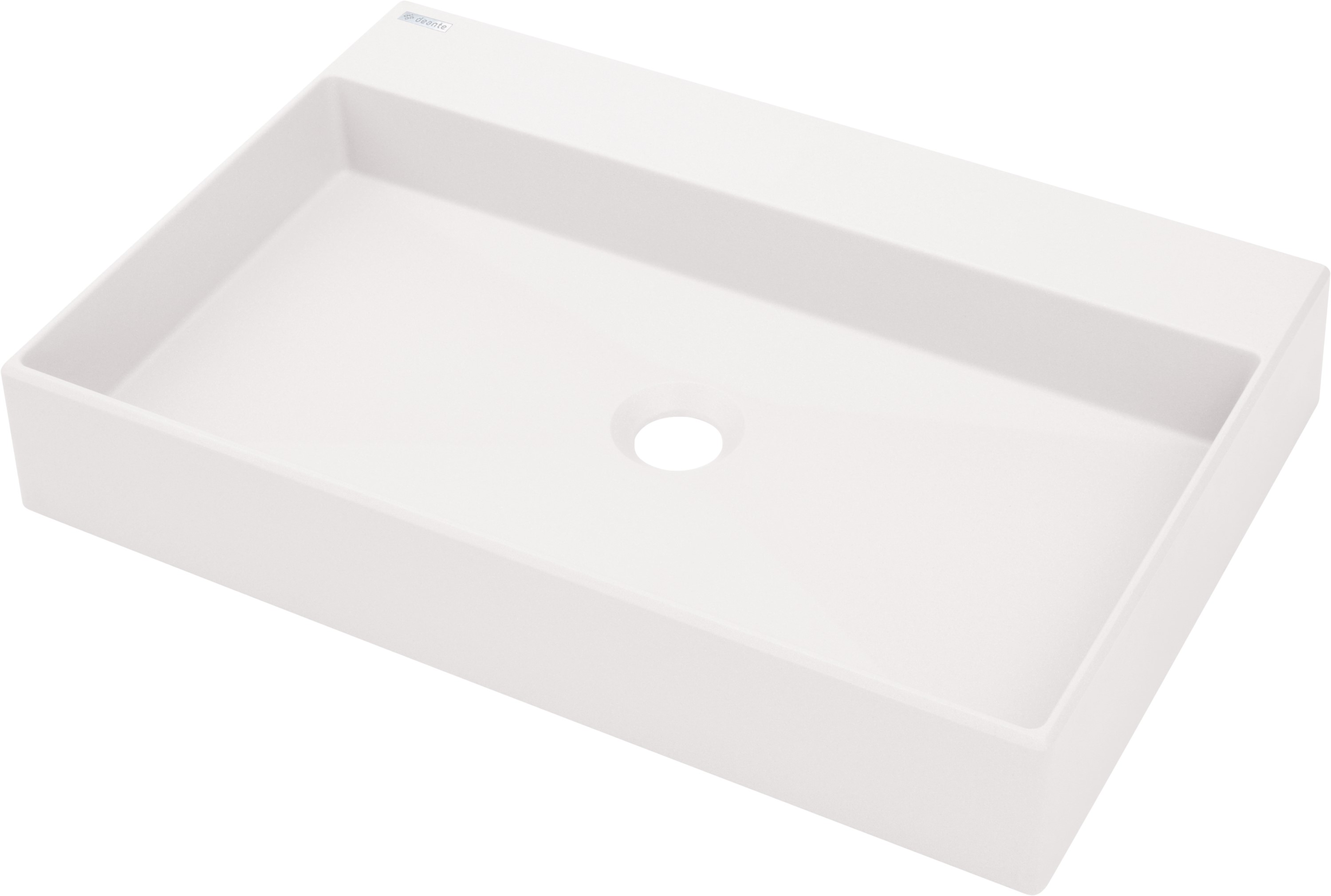Deante Correo lavabo 60x40 cm rectangulaire à poser blanc CQR_AU6S