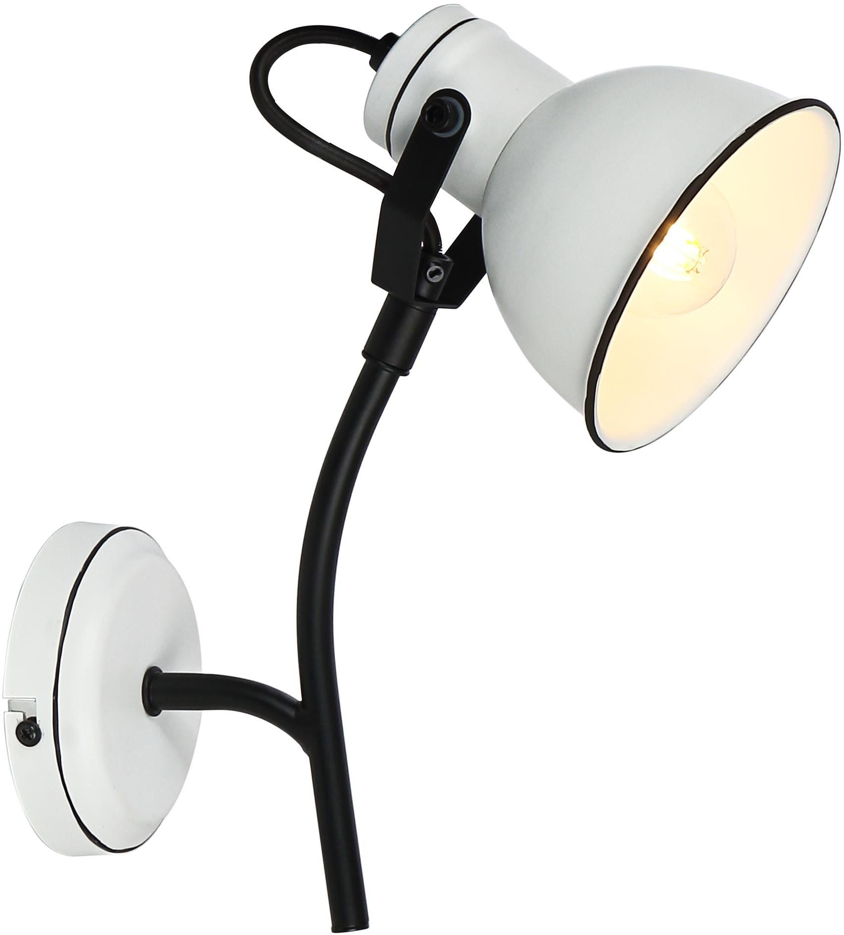 Candellux Zumba applique murale 1x40 W blanc-noir 91-72122