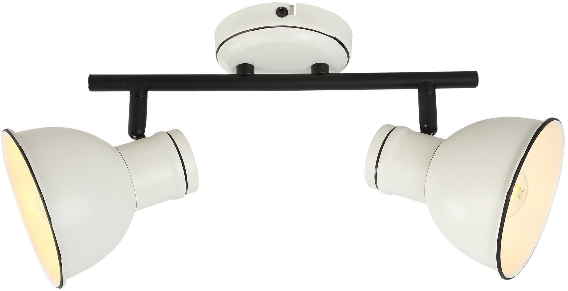 Candellux Zumba plafonnier 2x40 W blanc-noir 92-72139