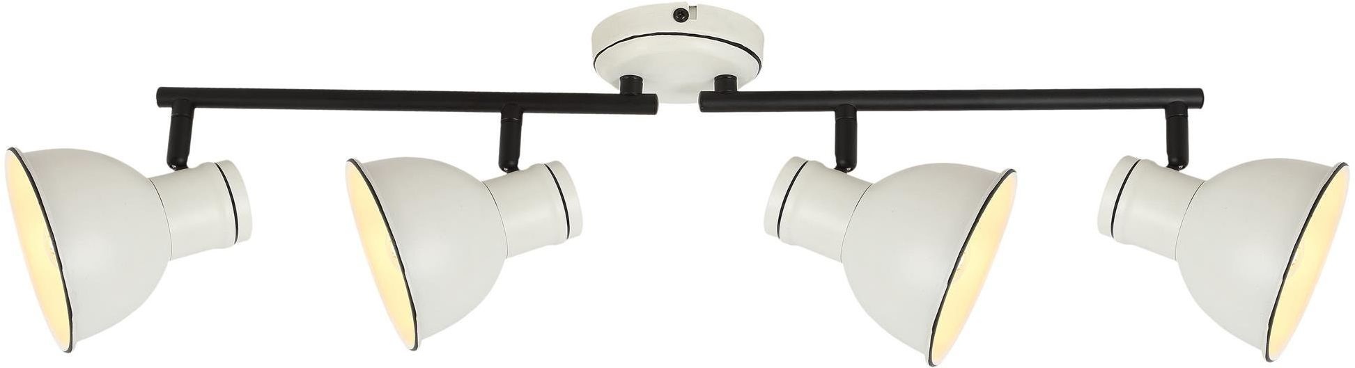 Candellux Zumba plafonnier 4x40 W blanc-noir 94-72153