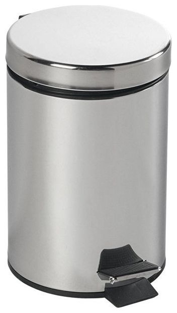 Aqualine Simple Line poubelle 3 l acier-noir 27103