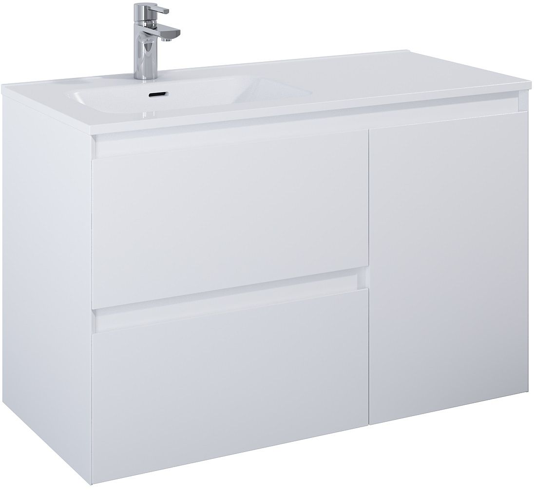 Elita Split armoire 100x45.8x63.5 cm sous-lavabo suspendu blanc RE011006055290