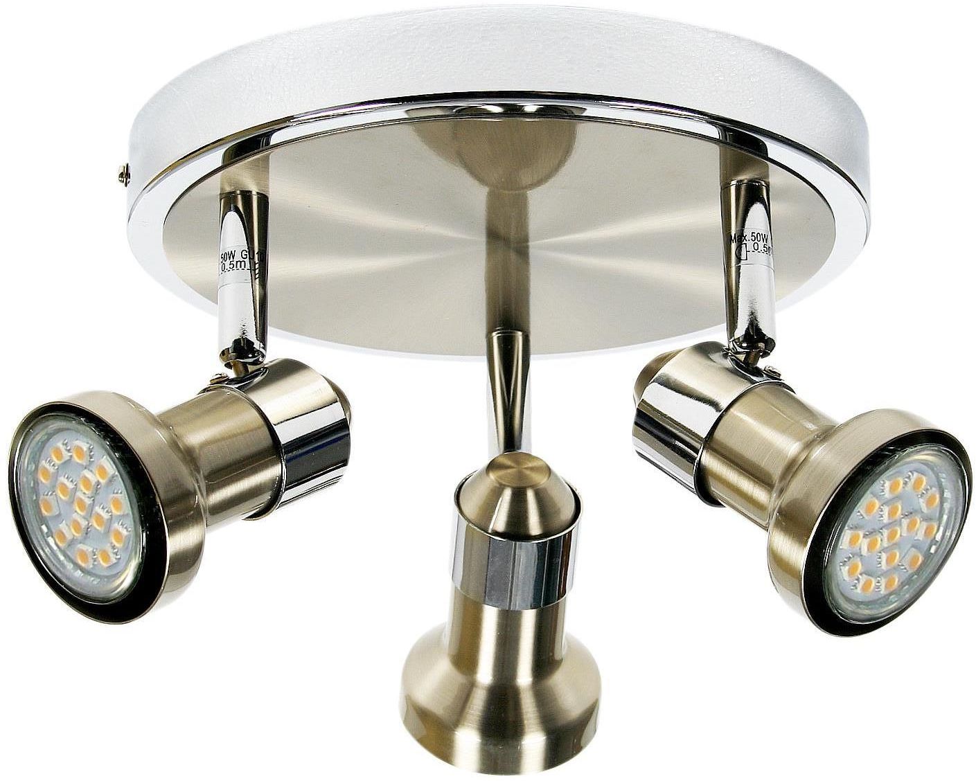 Candellux Arkon plafonnier 3x50 W chrome-satin-nickel 98-60051
