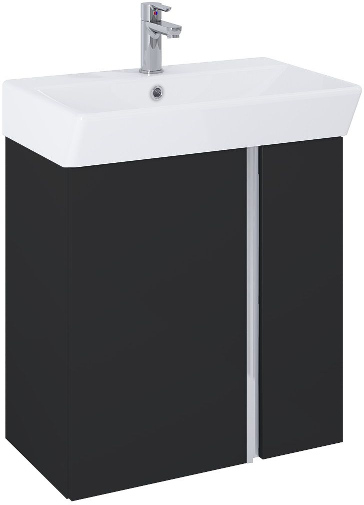 Elita Skye lavabo avec meuble 60.5 cm noire RE020600127160
