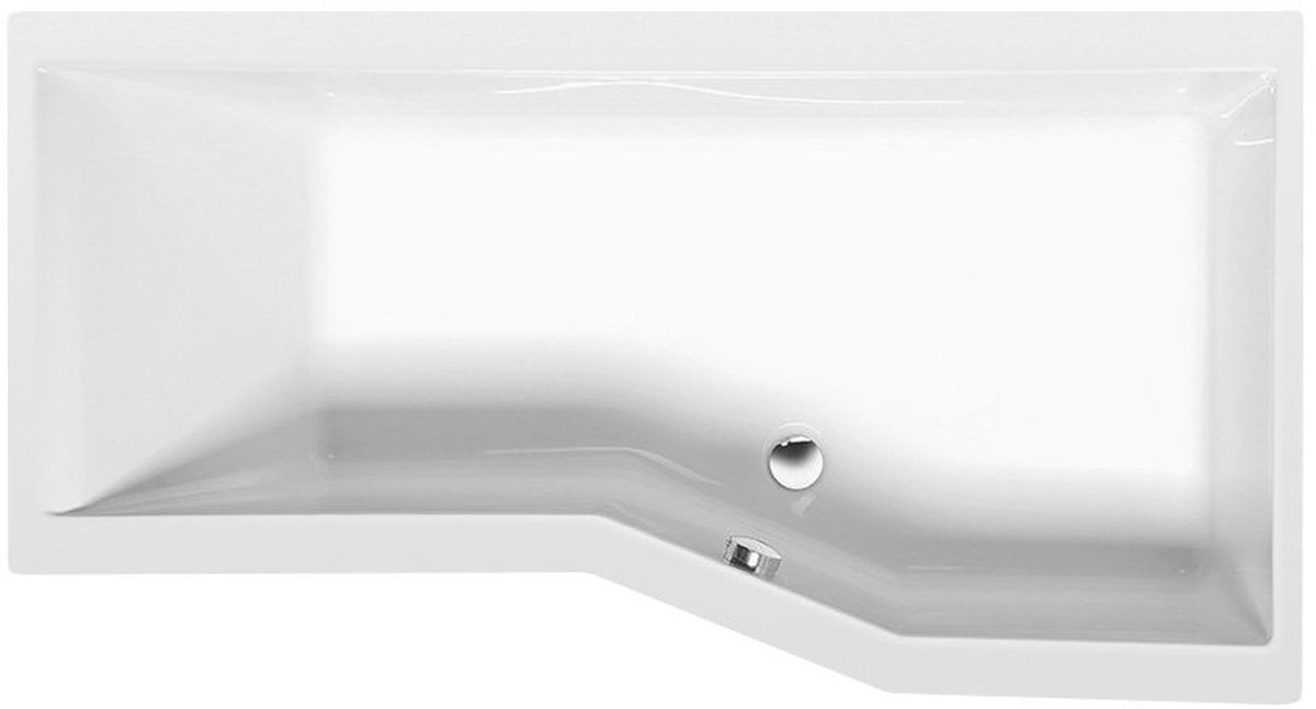 Polysan Versys baignoire d’angle 160x84 cm côté droit blanc 15611