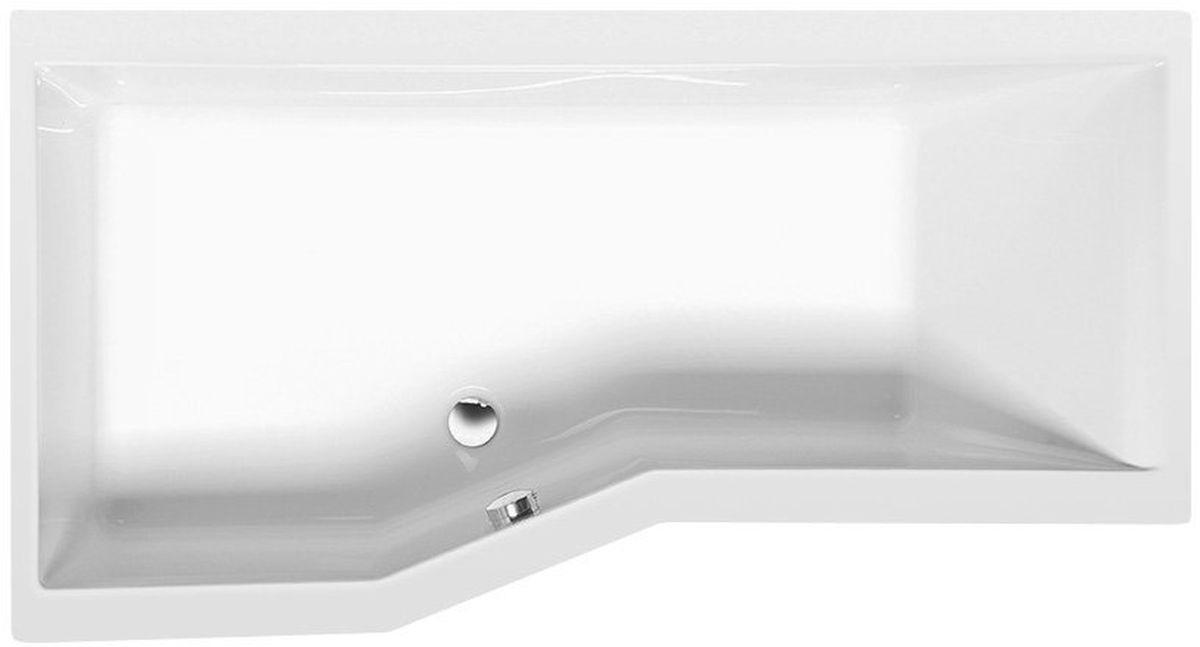 Polysan Versys baignoire d’angle 170x84 cm côté gauche blanc 70111