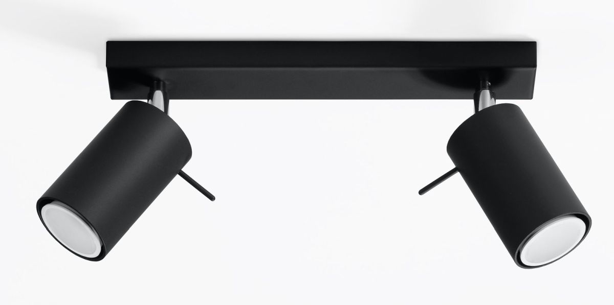 Sollux Lighting Ring plafonnier 2x40 W noir SL.0092