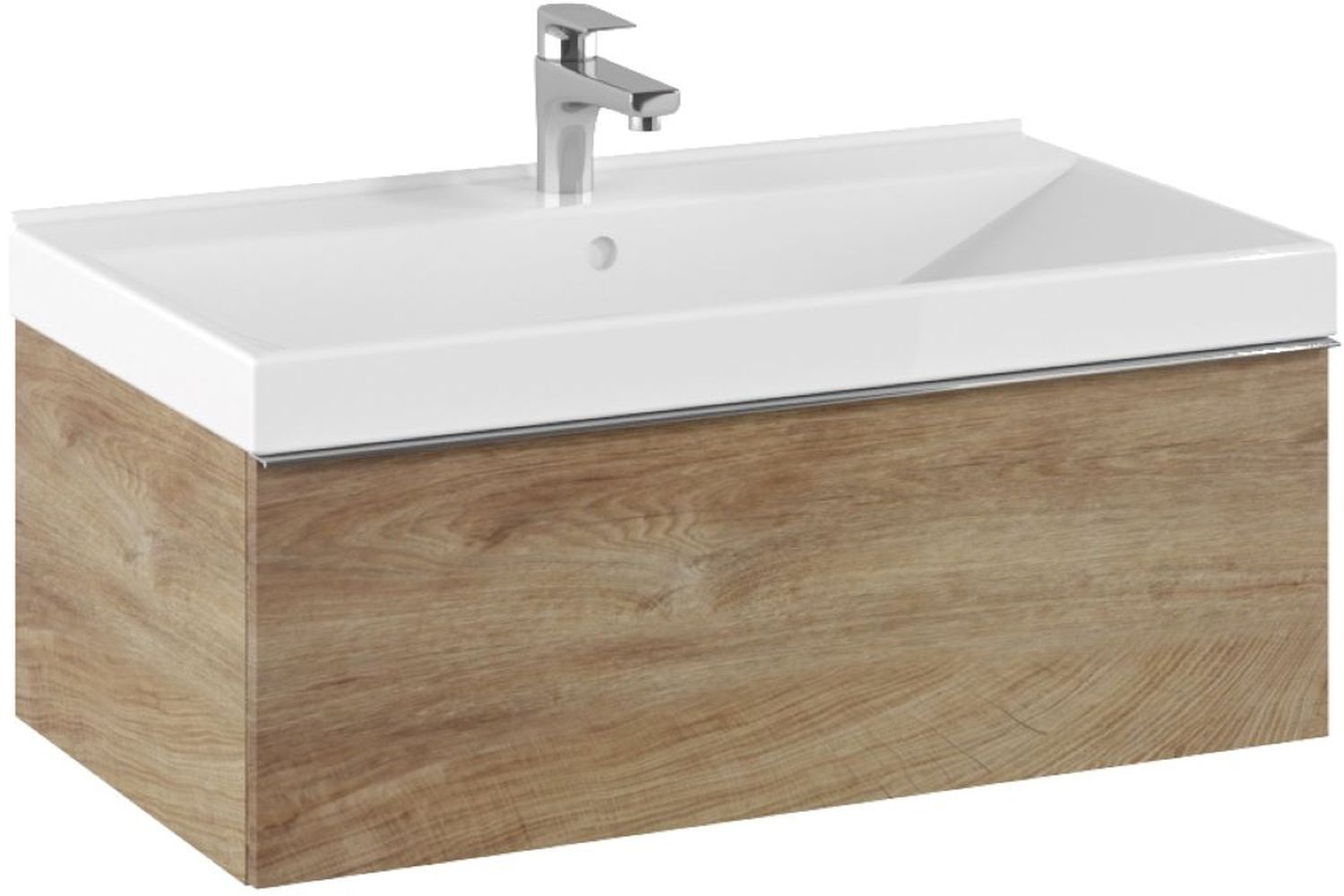 Elita Look armoire 80x44.9x28.1 cm sous-lavabo suspendu chêne RE010803027050