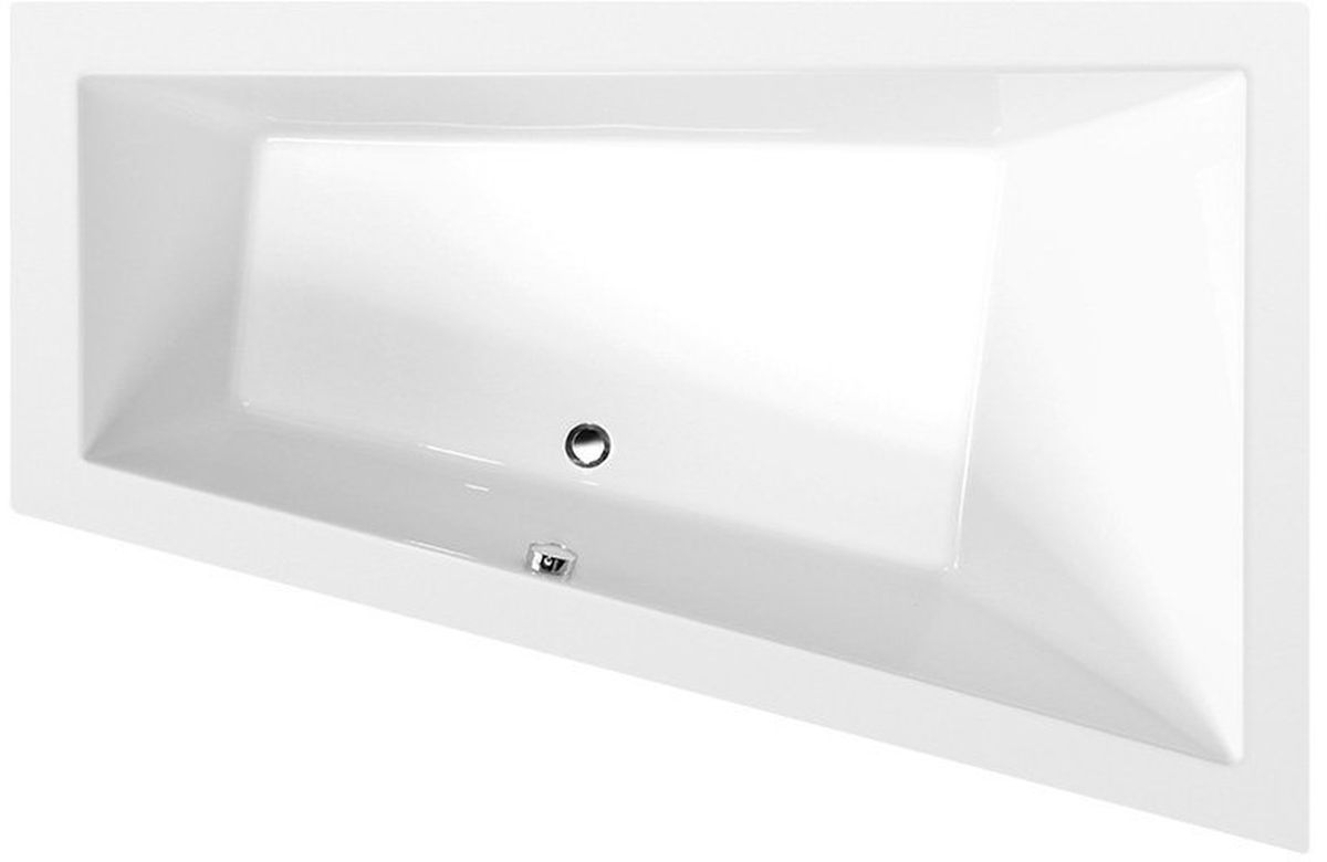 Polysan Triangl baignoire d'angle slim 180x120 cm côté droit blanc 20611S