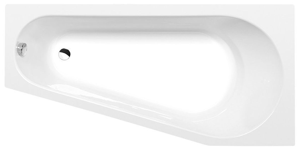 Polysan Projekta baignoire d’angle 160x80 cm côté droit blanc 21111