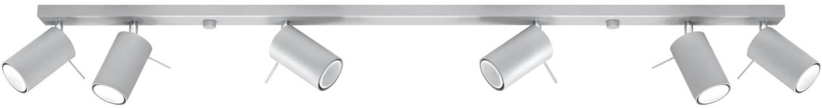 Sollux Lighting Ring plafonnier 6x40 W gris SL.0454